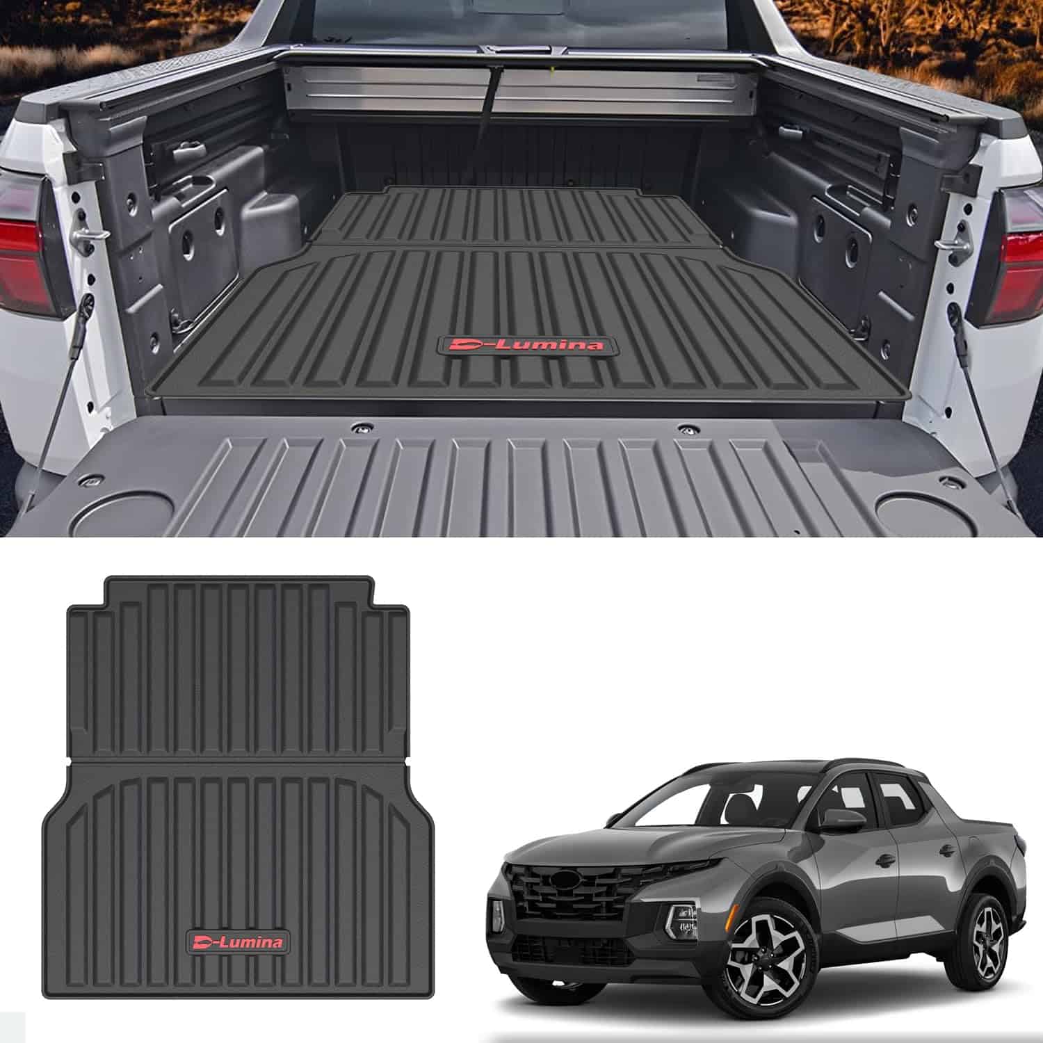 Tapete de cama D-Lumina Compatible con Hyundai Santa Cruz - Imagen 9