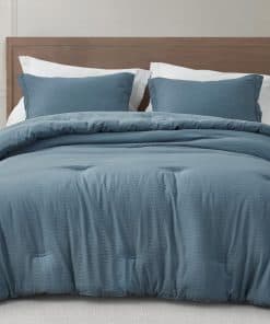 Chezmoi Collection Calvin 3-Piece Jacquard Set de Edredón