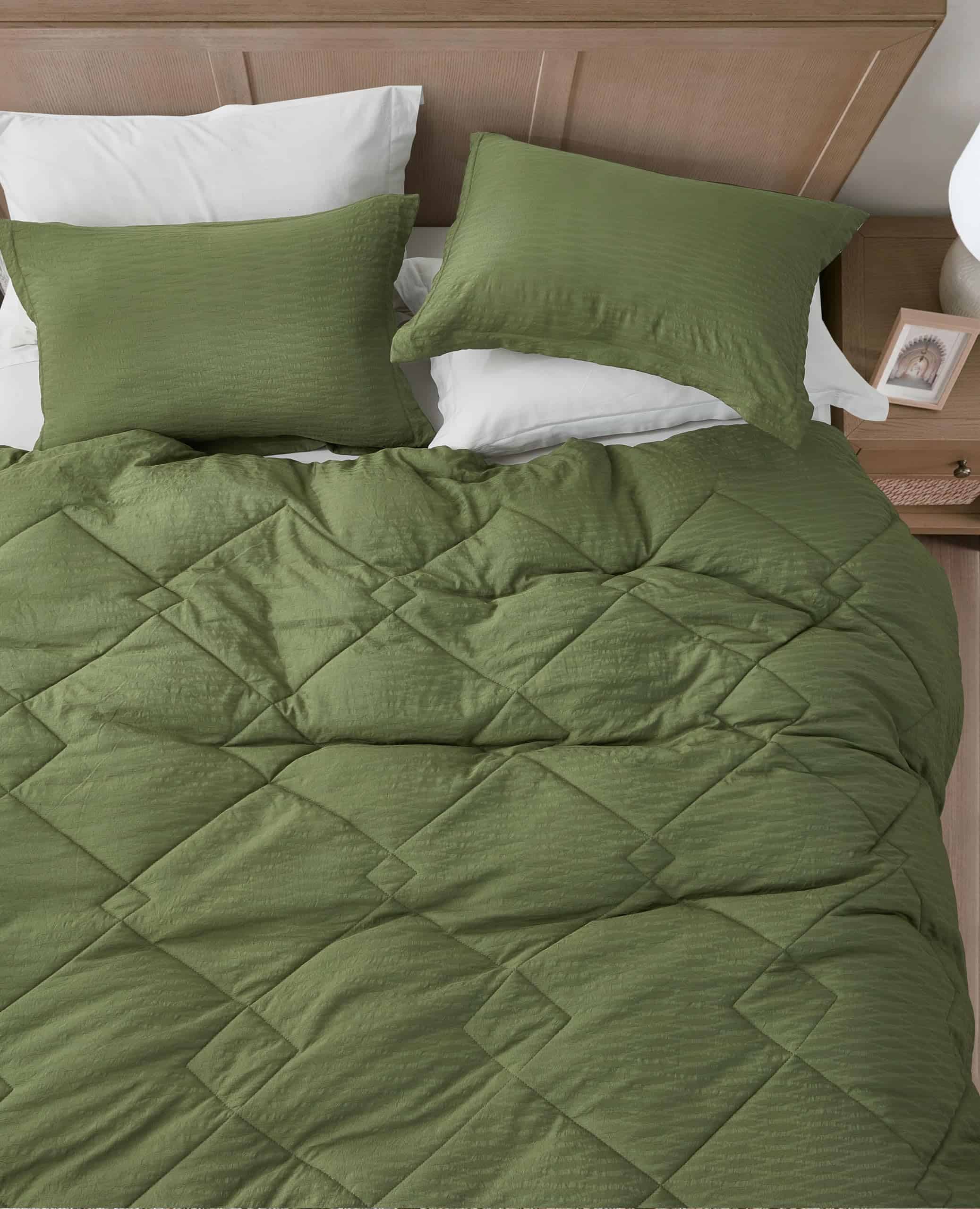 Chezmoi Collection Hugo Juego de edredón Jacquard de 3 - Imagen 8