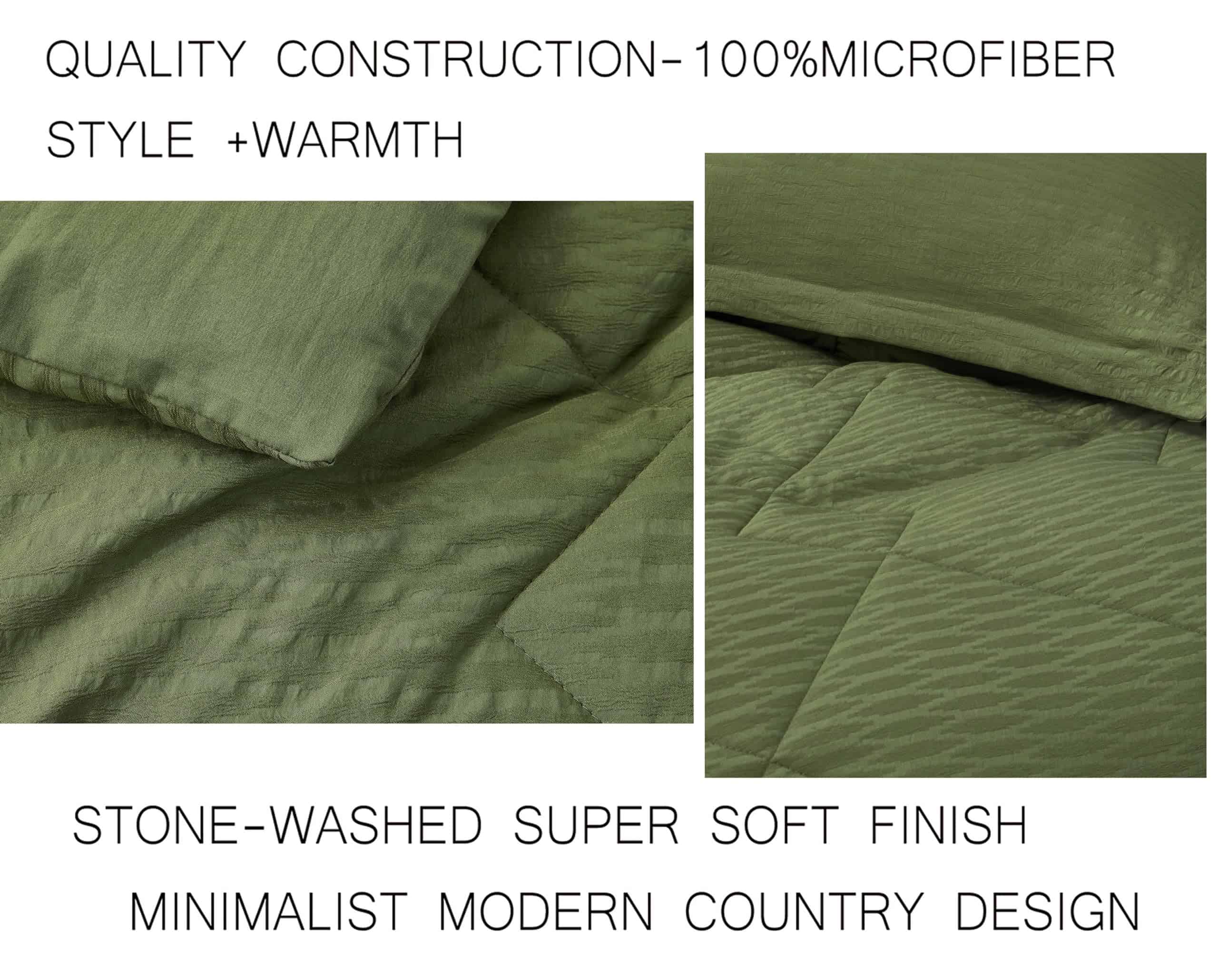 Chezmoi Collection Hugo Juego de edredón Jacquard de 3 - Imagen 5