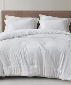 Set de Edredón Jacquard Calvin de 3 -Blanco