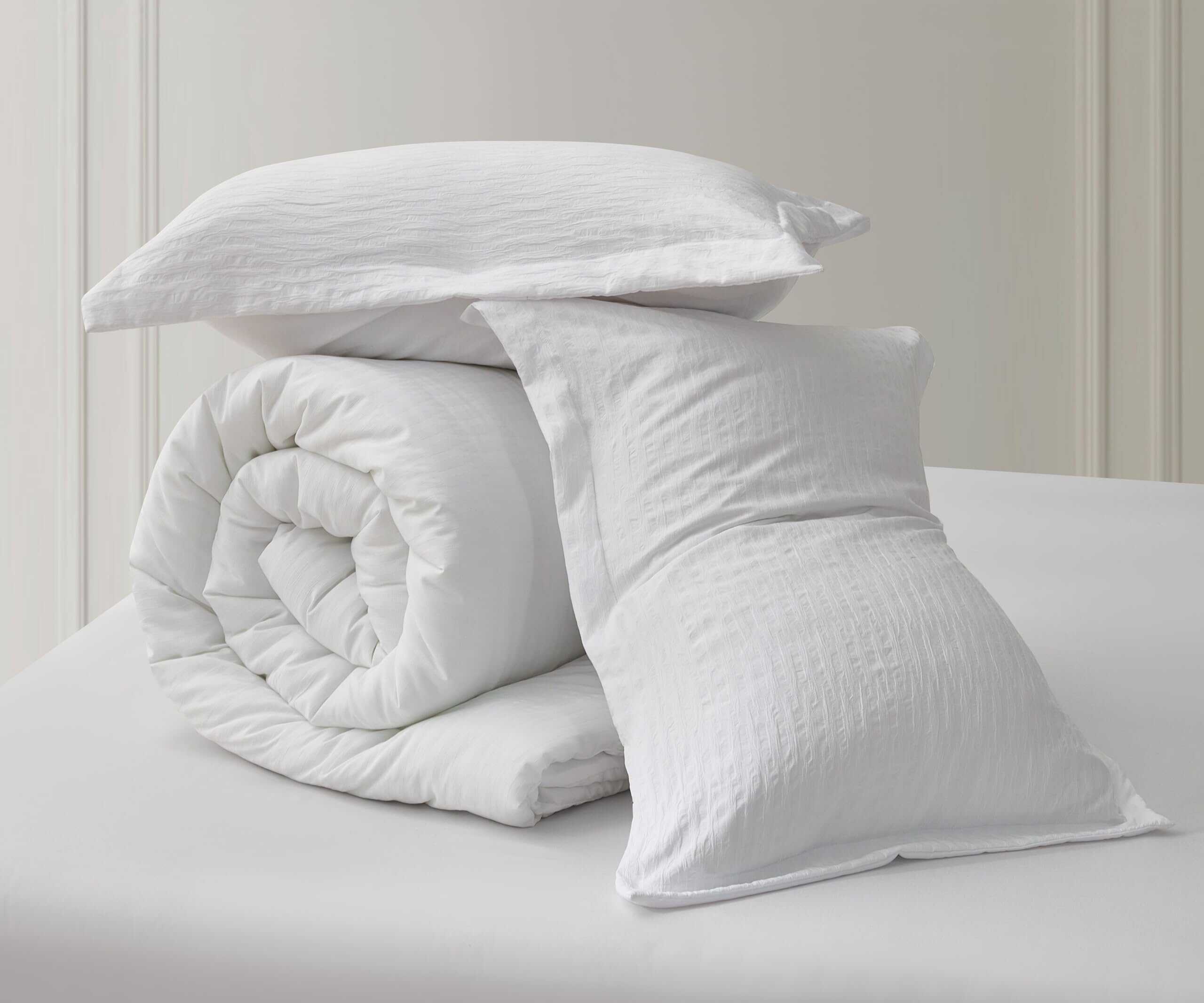 Set de Edredón Jacquard Calvin de 3 -Blanco - Imagen 9