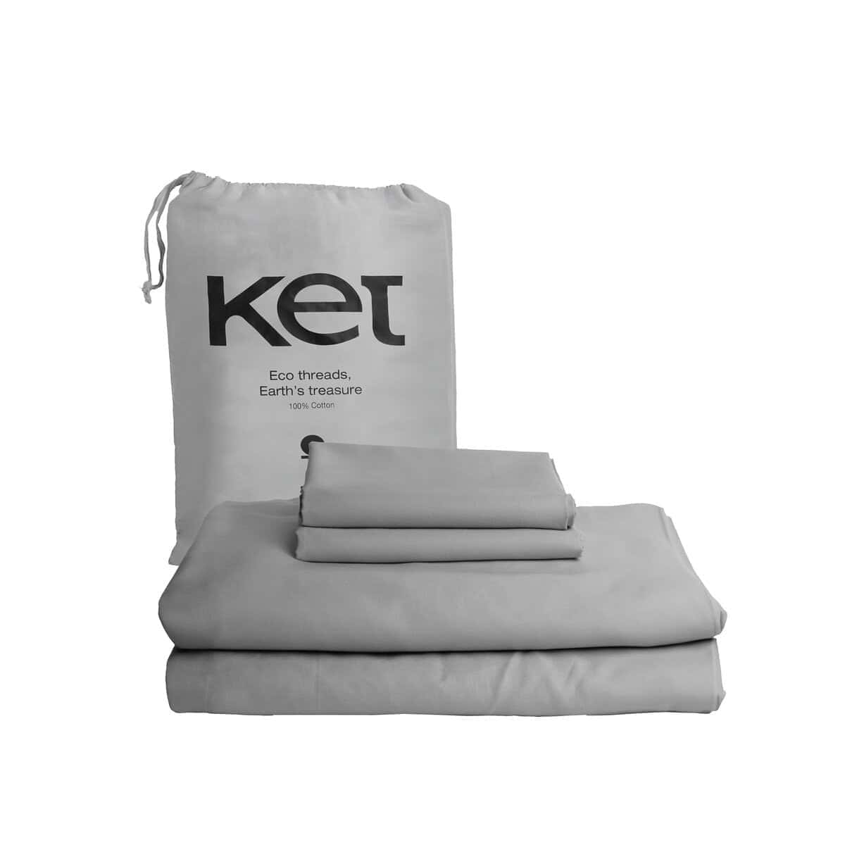 Juego de sábanas para cama King Ket de 300 hilos de algodón