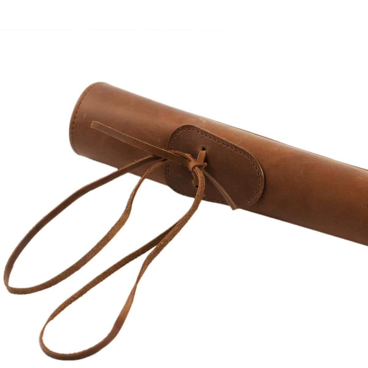 Estuche de Arco para Bajo de Cuero Genuino Crazy Horse - - Imagen 7
