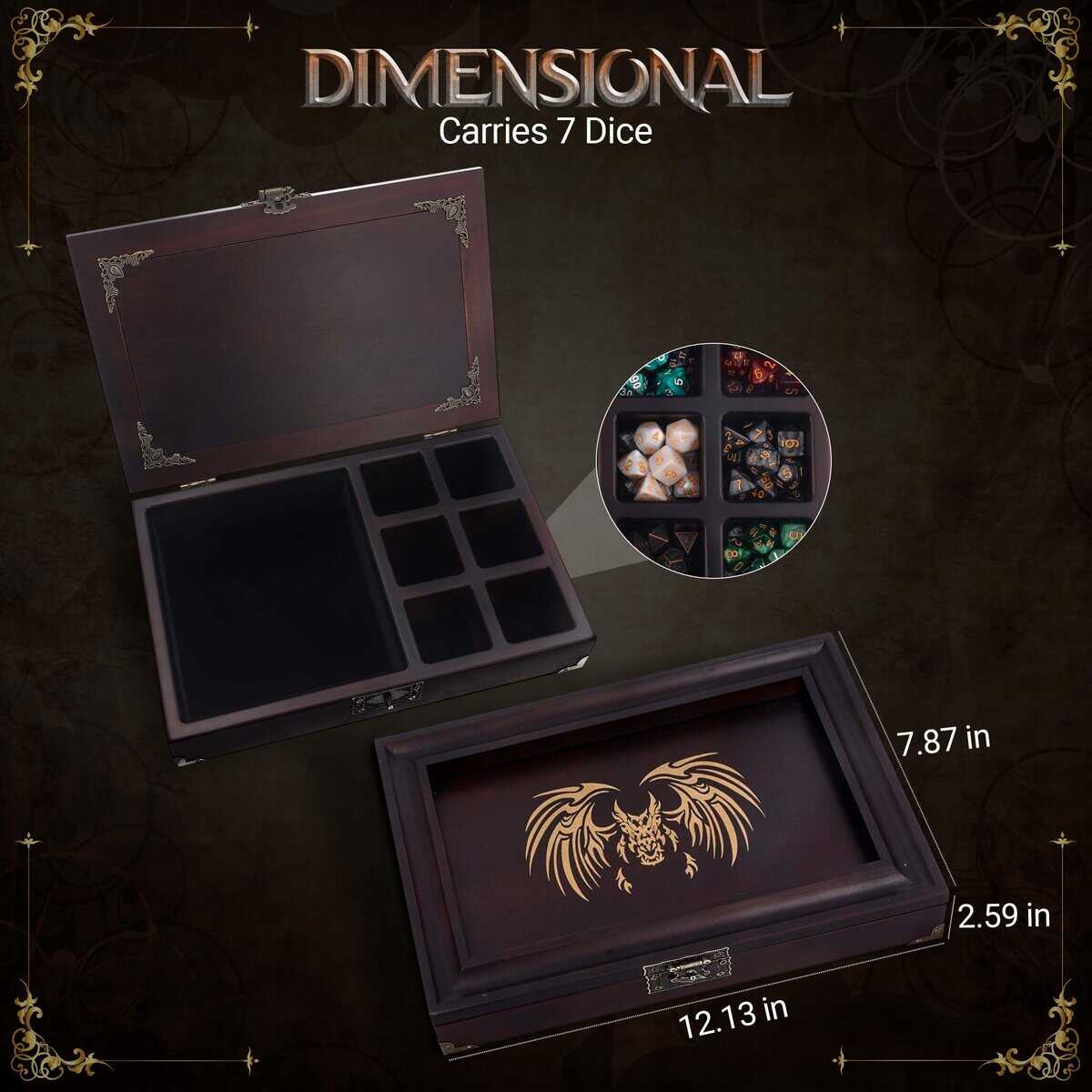 Bandeja de dados HORNATE DND 2 en 1 - juego de dados de - Imagen 6