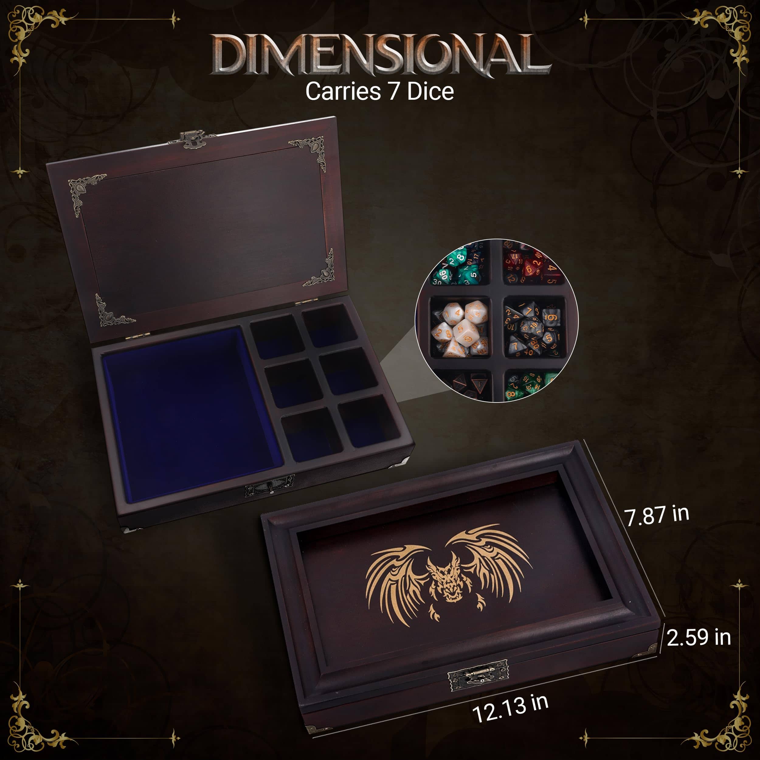 Bandehijera 2 en 1 de bandejas de dados DND - Juego de - Imagen 6