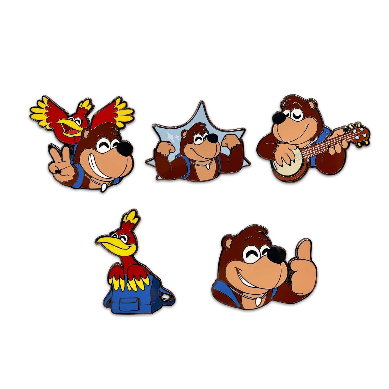 Set de pins Banjo Kazooie Youtooz, Pins Oficiales con