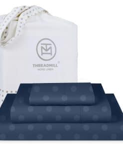 Juego de sábanas Threadmill Cotton Twin XL | -Azul Folkstone