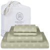 Juego de sábanas 100% algodón Threadmill para -Verde Salvia