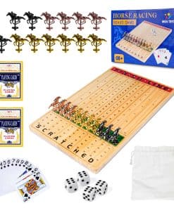 Juego de mesa de carreras de caballos MEA TOYS de 15.6