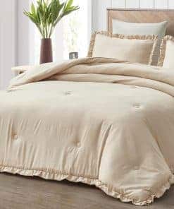 Chezmoi Collection Juego de Edredón Nora Tamaño Individual