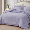 Juego de Edredón Chezmoi Collection Nora Lavanda Tamaño