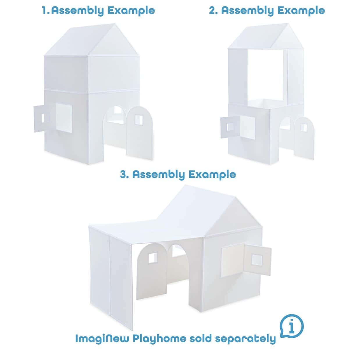 ImagiNew Playhome - Casa de Juegos Lavable para Niños - - Imagen 4