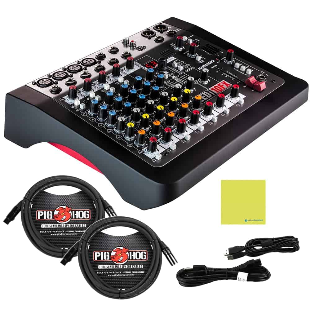 Allen & Heath ZEDi-10FX Mezclador Híbrido Compacto,