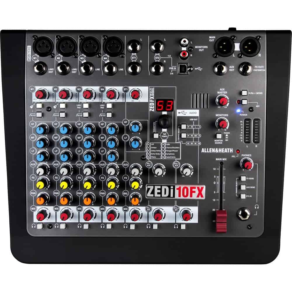 Allen & Heath ZEDi-10FX Mezclador Híbrido Compacto, - Imagen 5