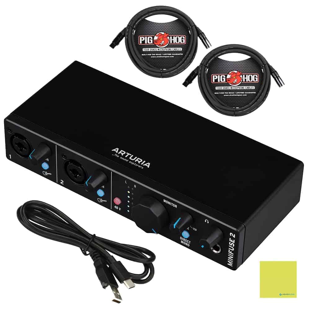 Interfaz de audio USB-C flexible Arturia MiniFuse 2, Negro