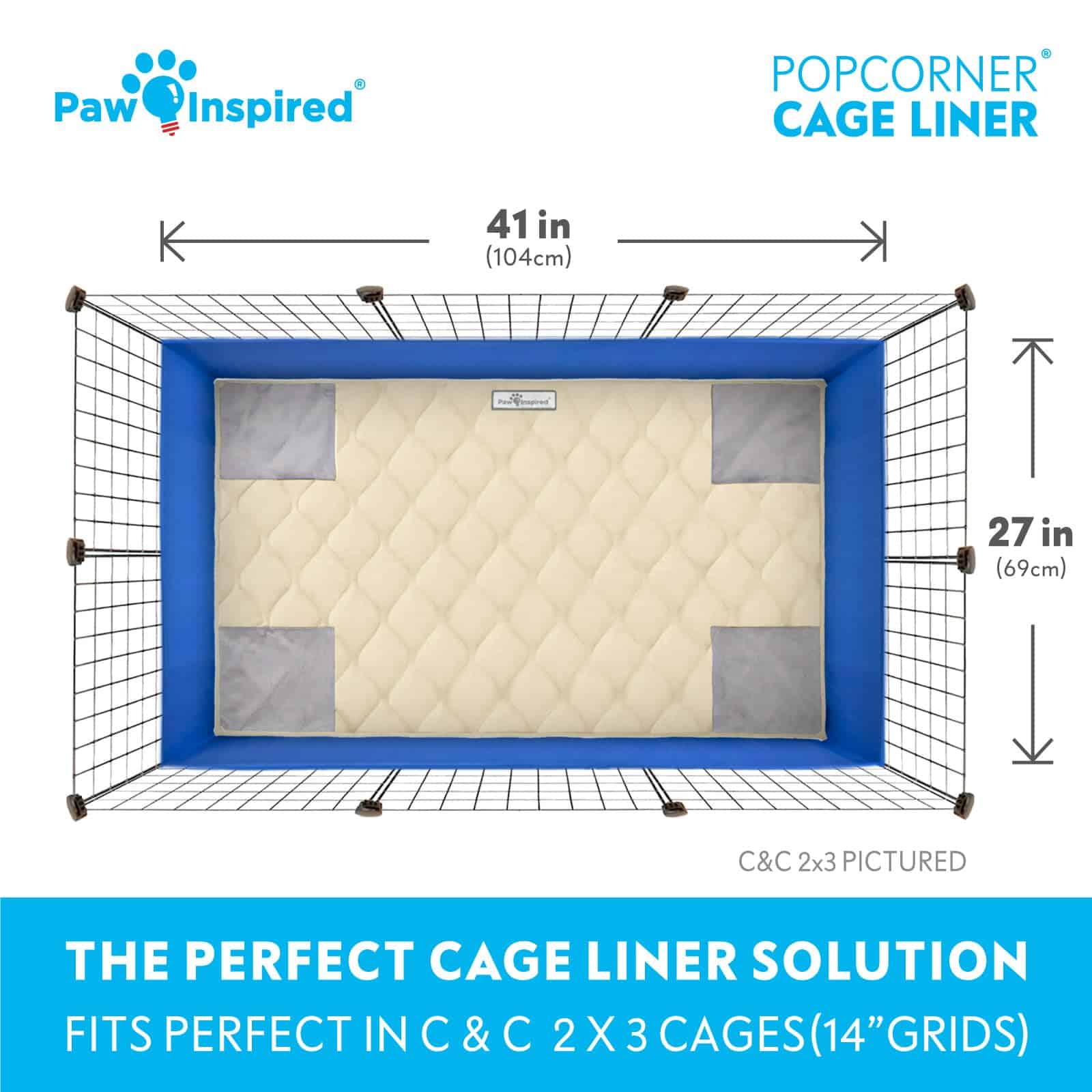 Paw Inspired PopCorner Forro de jaula para cobayas | Ropa - Imagen 5