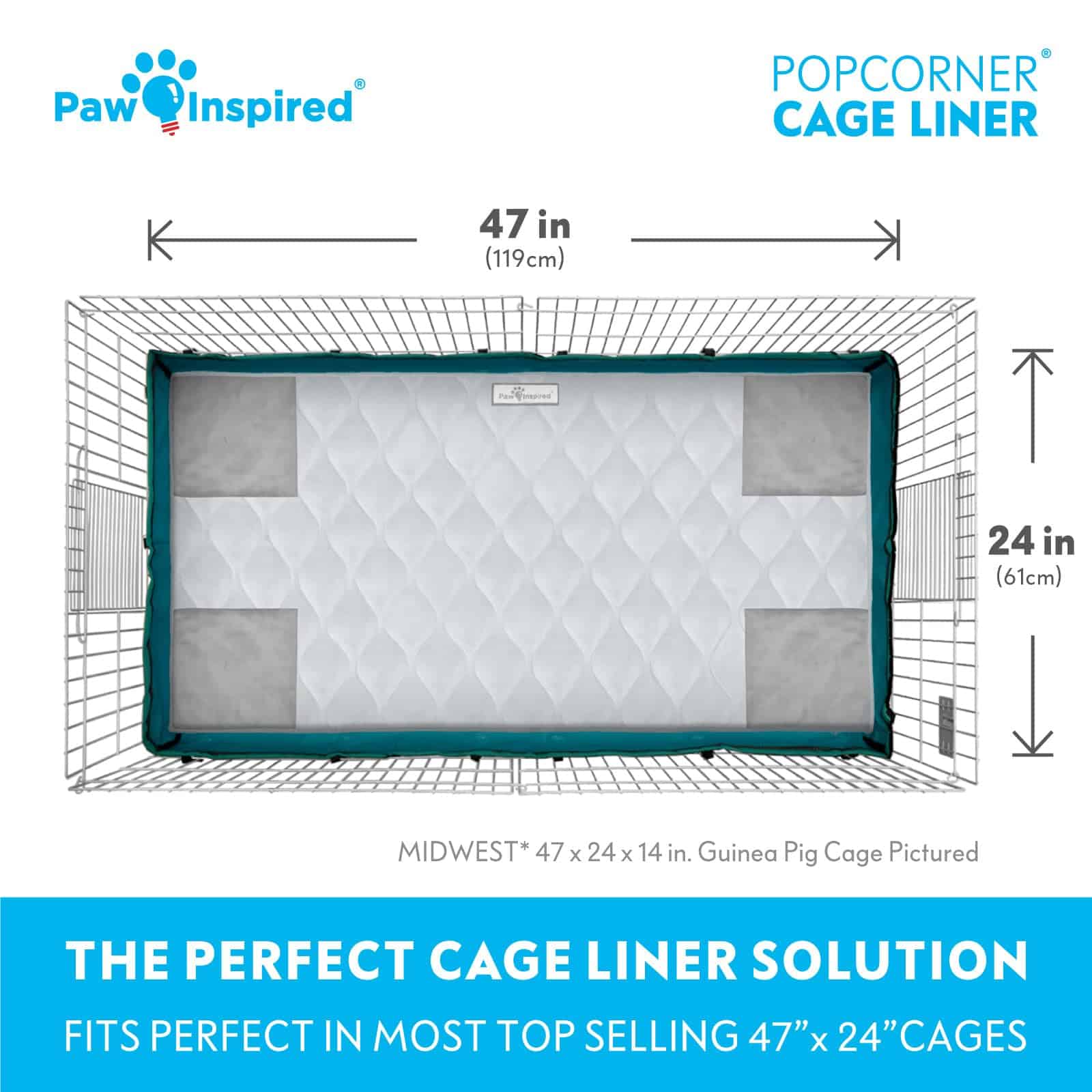 Cobertores de Jaula Paw Inspired PopCorner Guinea Pig | - Imagen 5