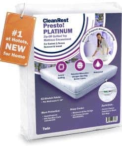 Protector de colchón desmontable CleanRest Presto! Zip-Off