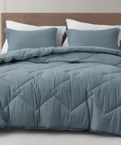 Set de Edredón Chezmoi Collection Logan Azul Celeste Tamaño