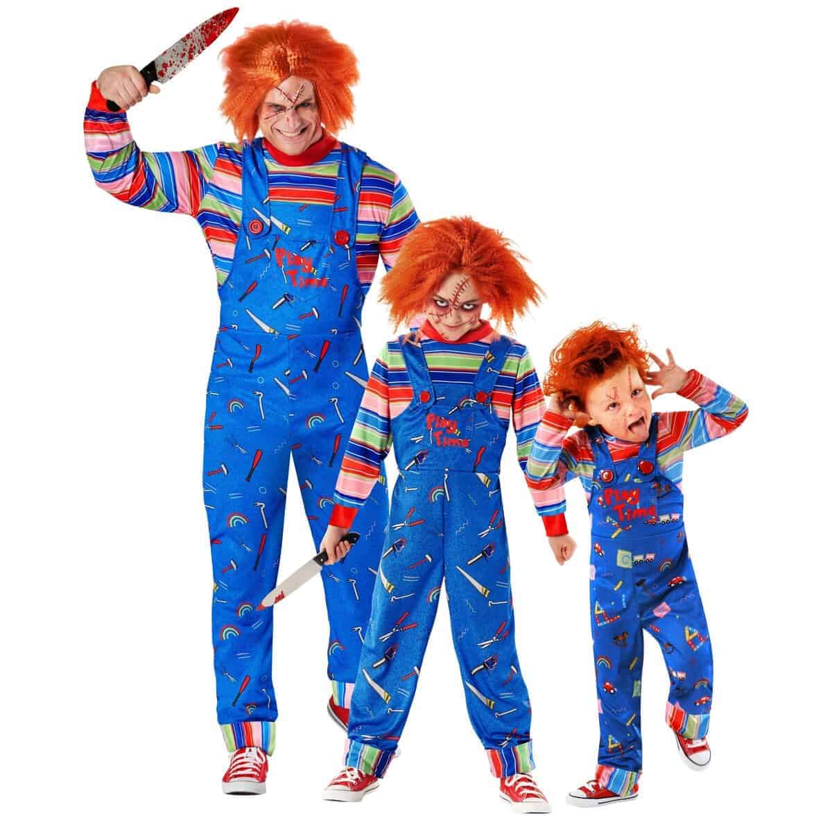 Disfraz de asesino del tiempo de juego con peluca Disfraces - Imagen 5