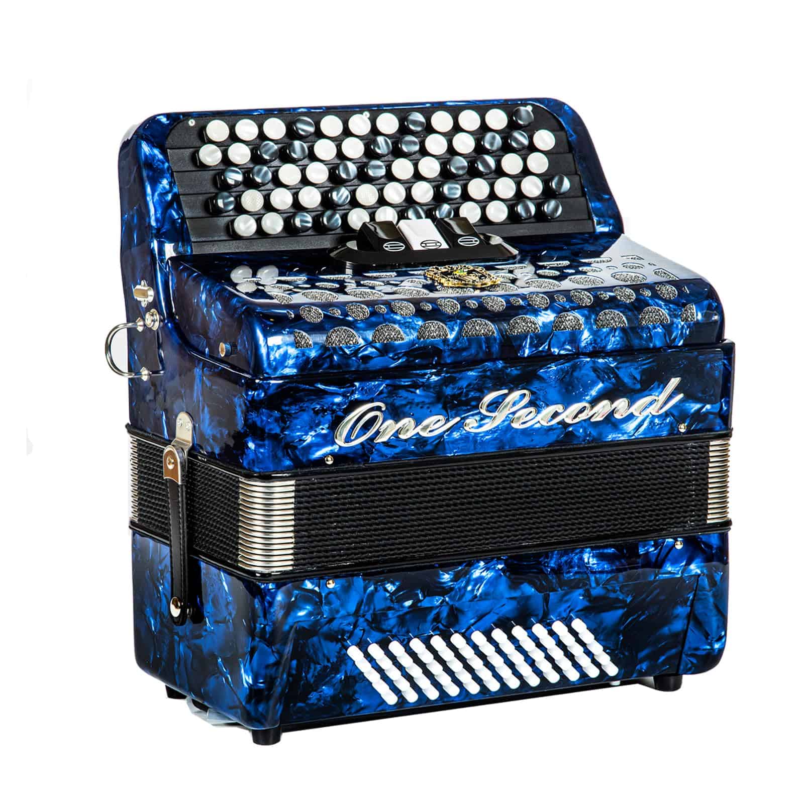 Acordeón de la marca ONESECOND, 62 teclas 60 bajos, - Imagen 6
