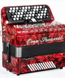 Acordeón de la marca ONESECOND, 62 teclas 60 bajos,