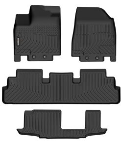 Tapetes para piso GINOWY para Nissan Pathfinder 8 Pasajeros