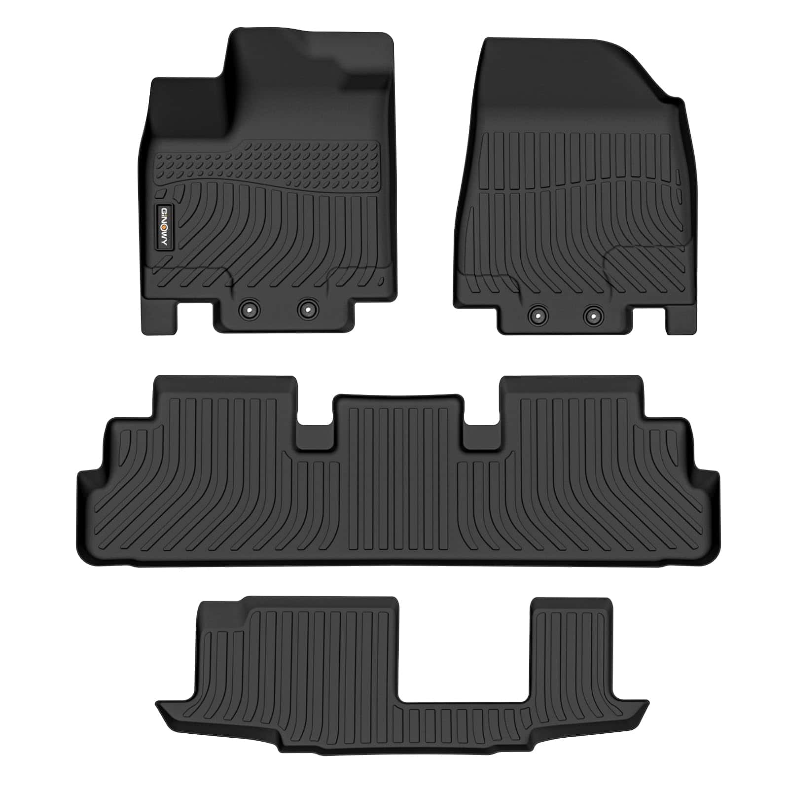 Tapetes para piso GINOWY para Nissan Pathfinder 8 Pasajeros