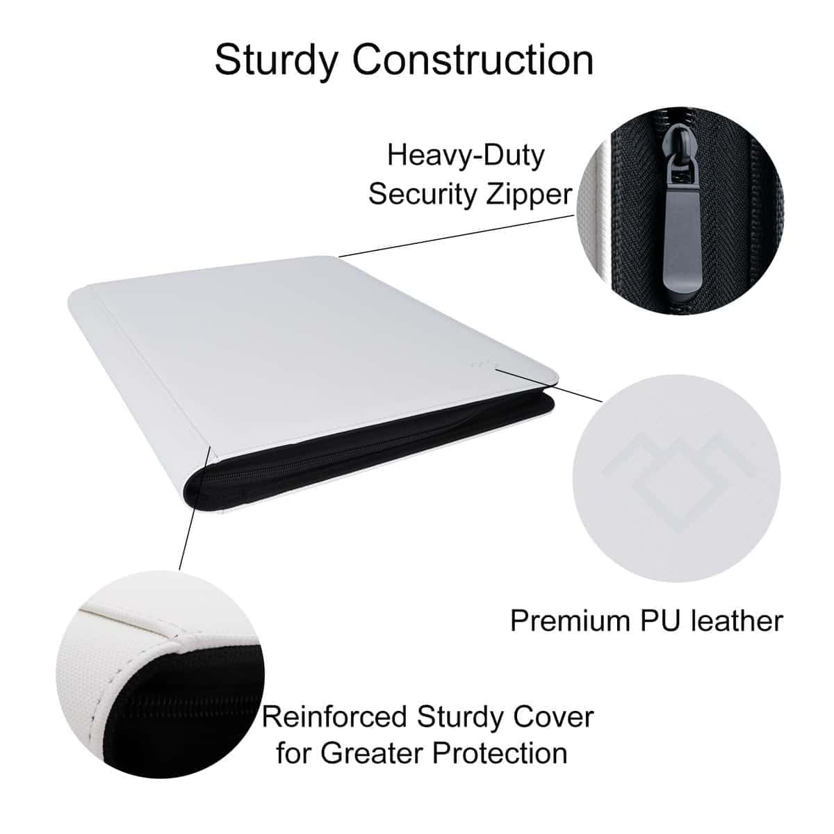 GrinOwl 16 Pocket Card Binder, Para 1216 Cartas de - Imagen 5