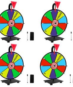 Ruleta Giratoria WJTQTBT de 12" Potente para Premios, 10