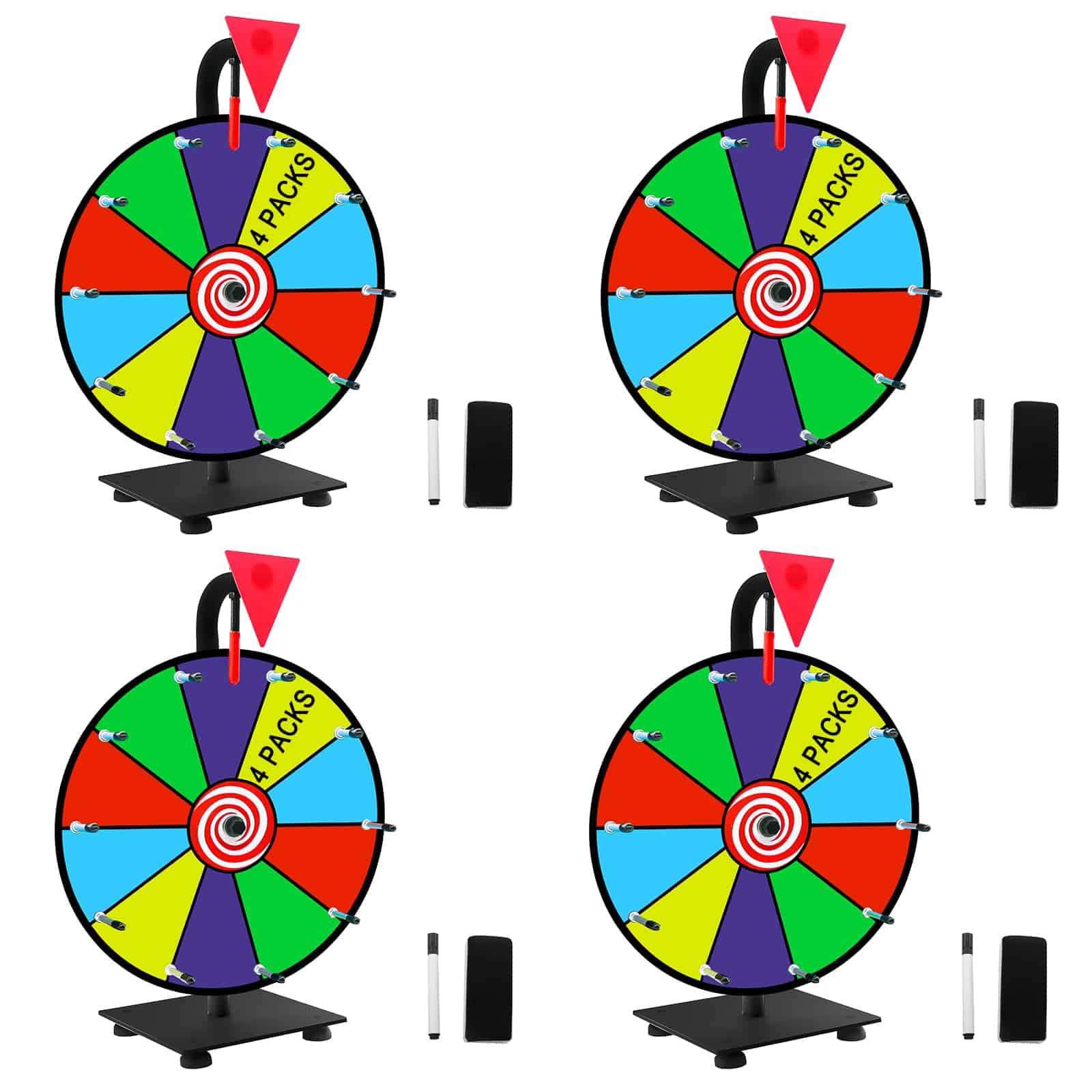 Ruleta Giratoria WJTQTBT de 12" Potente para Premios, 10