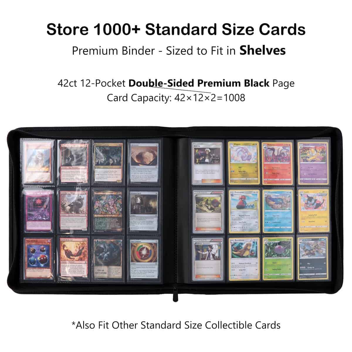 Alteagle 12 Pocket Card Binder, Álbum para 1008 Cartas de - Imagen 3