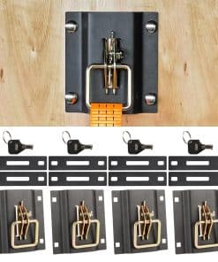 Anclajes de amarre de anillo cuadrado, Ganchos de amarre