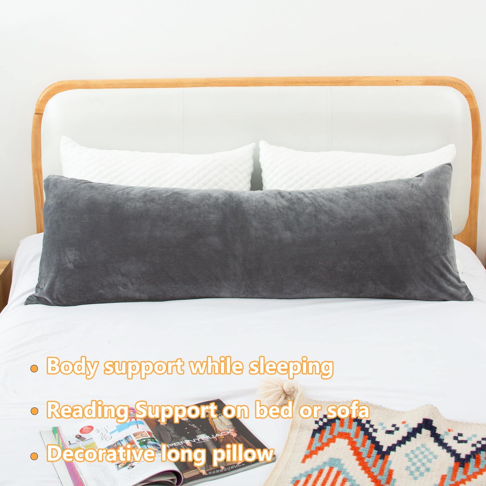 Almohada de Cuerpo 1 MIDDLE ONE, Almohada de Espuma con - Imagen 8