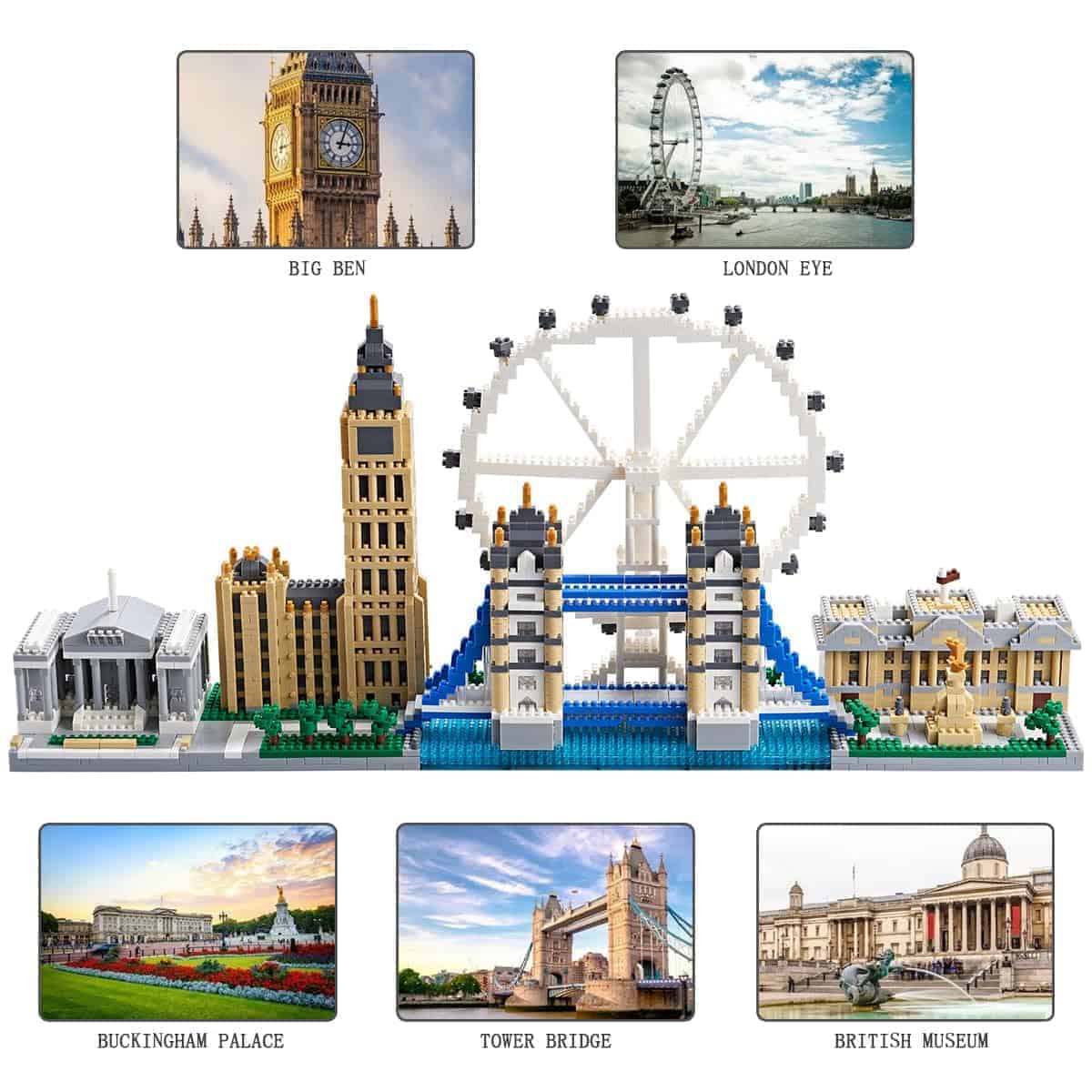 Kadablk Architecture London Skyline Collection,3430 PCS - Imagen 4