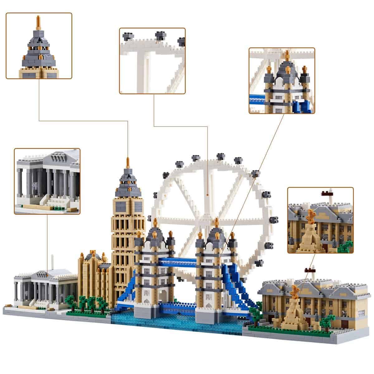 Kadablk Architecture London Skyline Collection,3430 PCS - Imagen 6