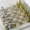 Juego de ajedrez de mármol - 11 pulgadas - Tablero de