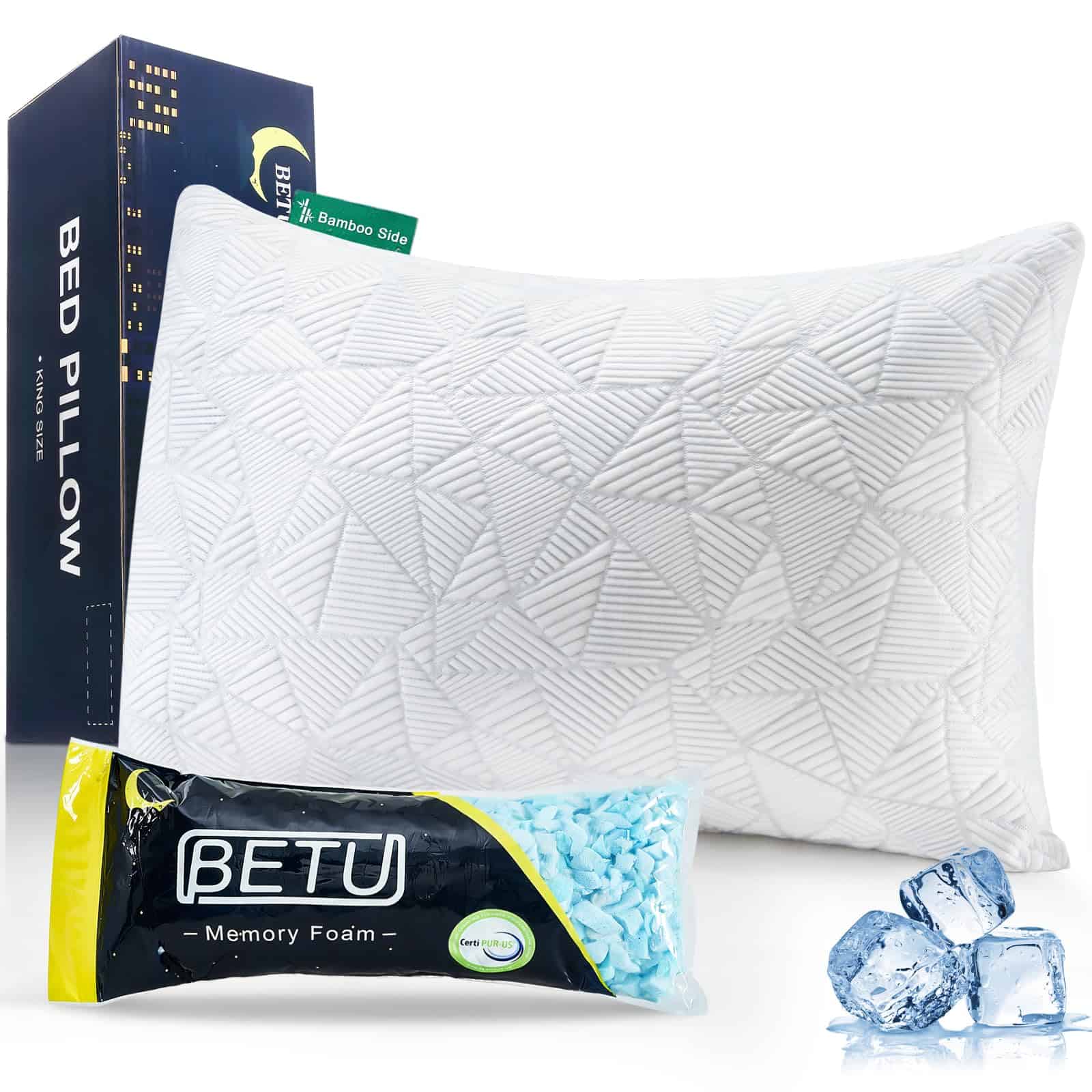 Almohada Estándar de Gel para Enfriamiento BETU, Almohada