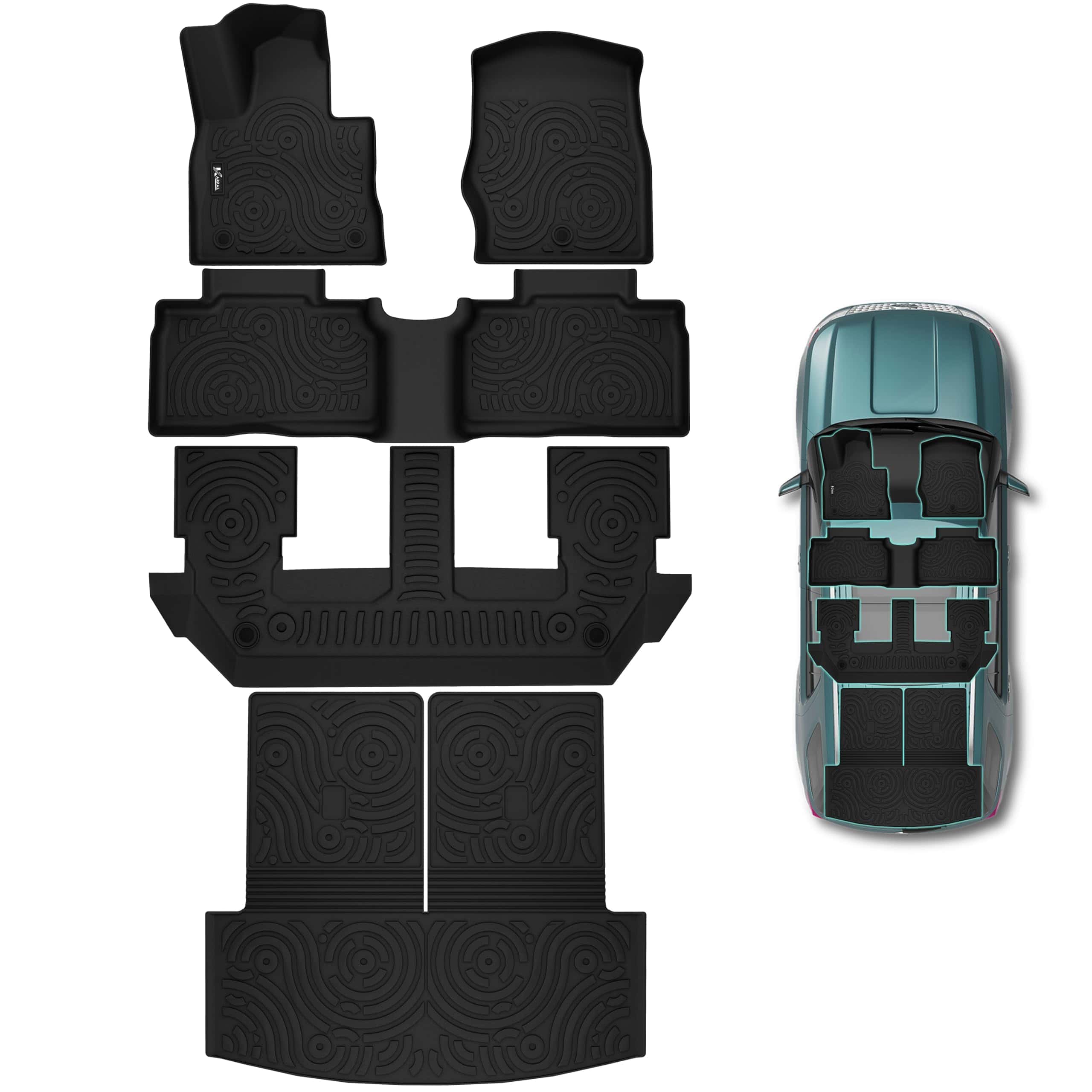 Tapetes KARPAL Compatibles con Ford Explorer 2020-2024 de 7