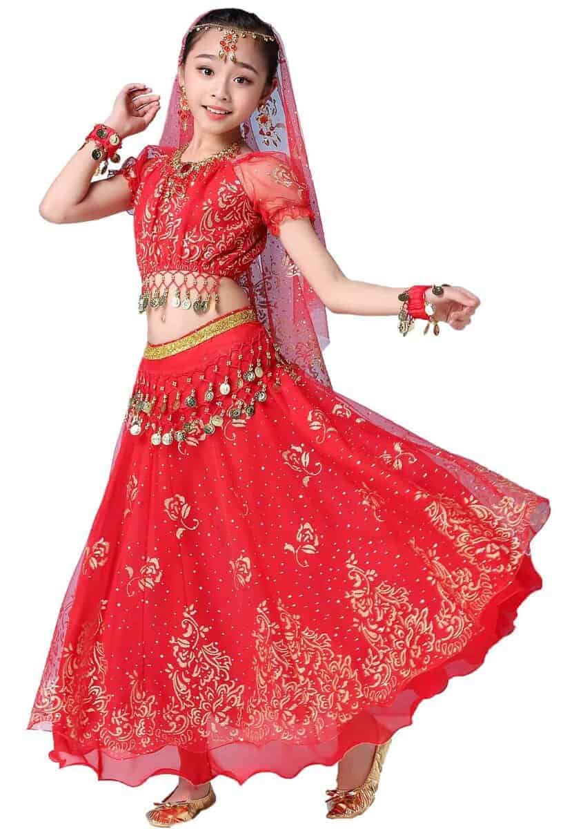 Conjunto de Disfraz de Baile del Vientre ORIDOOR para Niñas