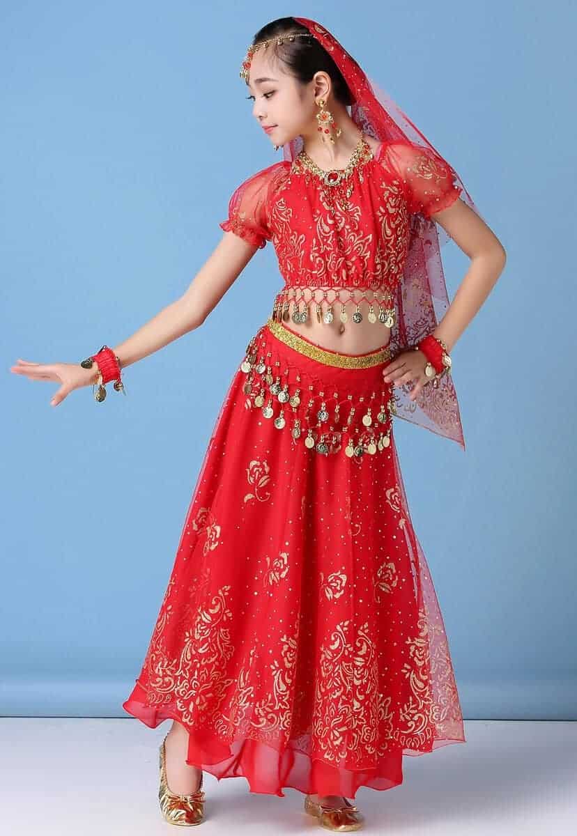 Conjunto de Disfraz de Baile del Vientre ORIDOOR para Niñas - Imagen 5