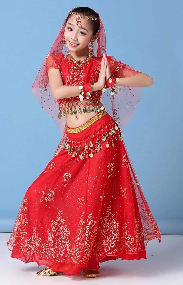Conjunto de Disfraz de Baile del Vientre ORIDOOR para Niñas - Imagen 4