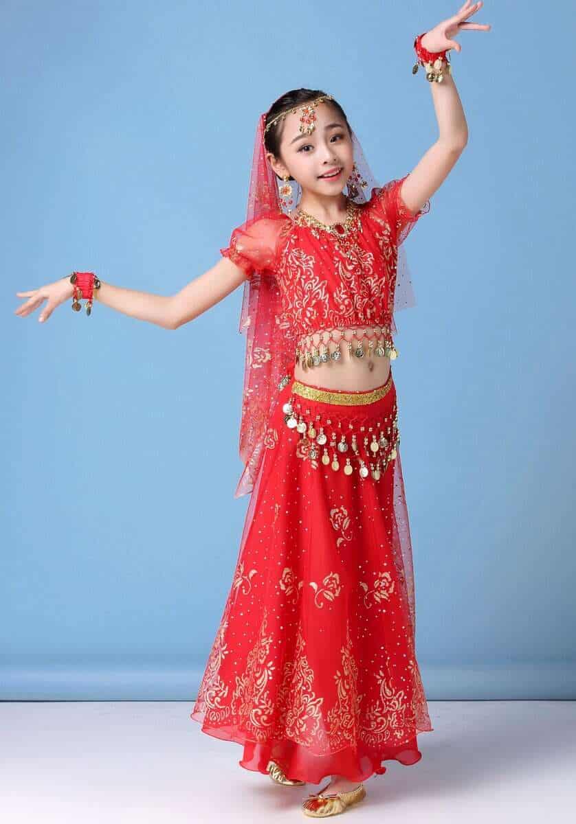 Conjunto de Disfraz de Baile del Vientre ORIDOOR para Niñas - Imagen 7