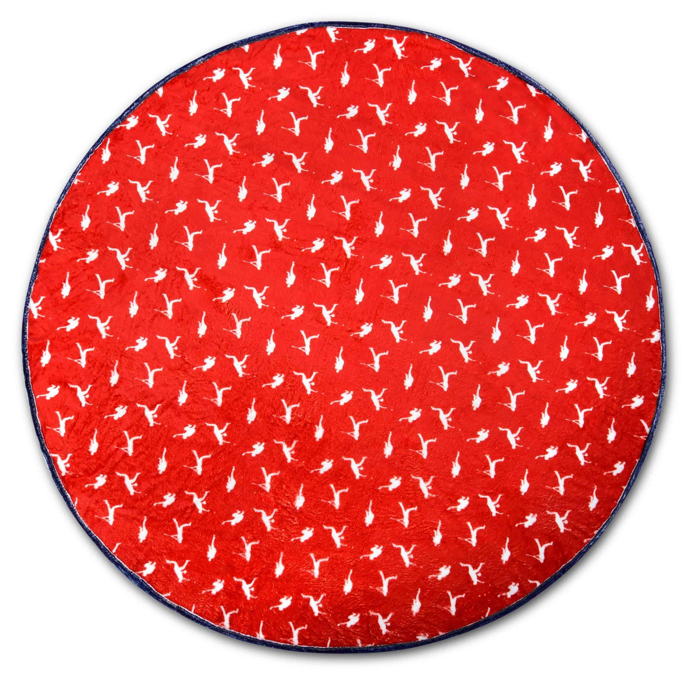 Manta Polar Reversible en Forma de Béisbol de Lujo de - Imagen 3