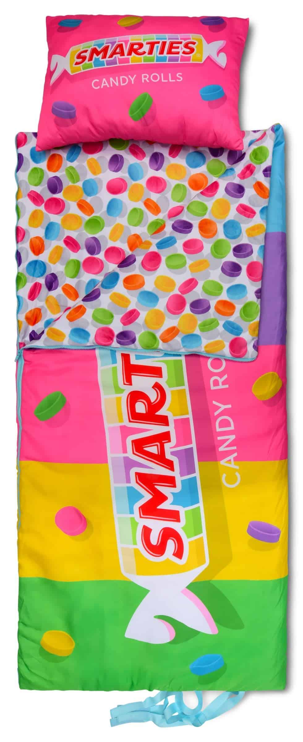 iscream Smarties Print Cozy Sleeping Bag and Pillow Set for - Imagen 3