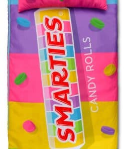 iscream Smarties Print Cozy Sleeping Bag and Pillow Set for