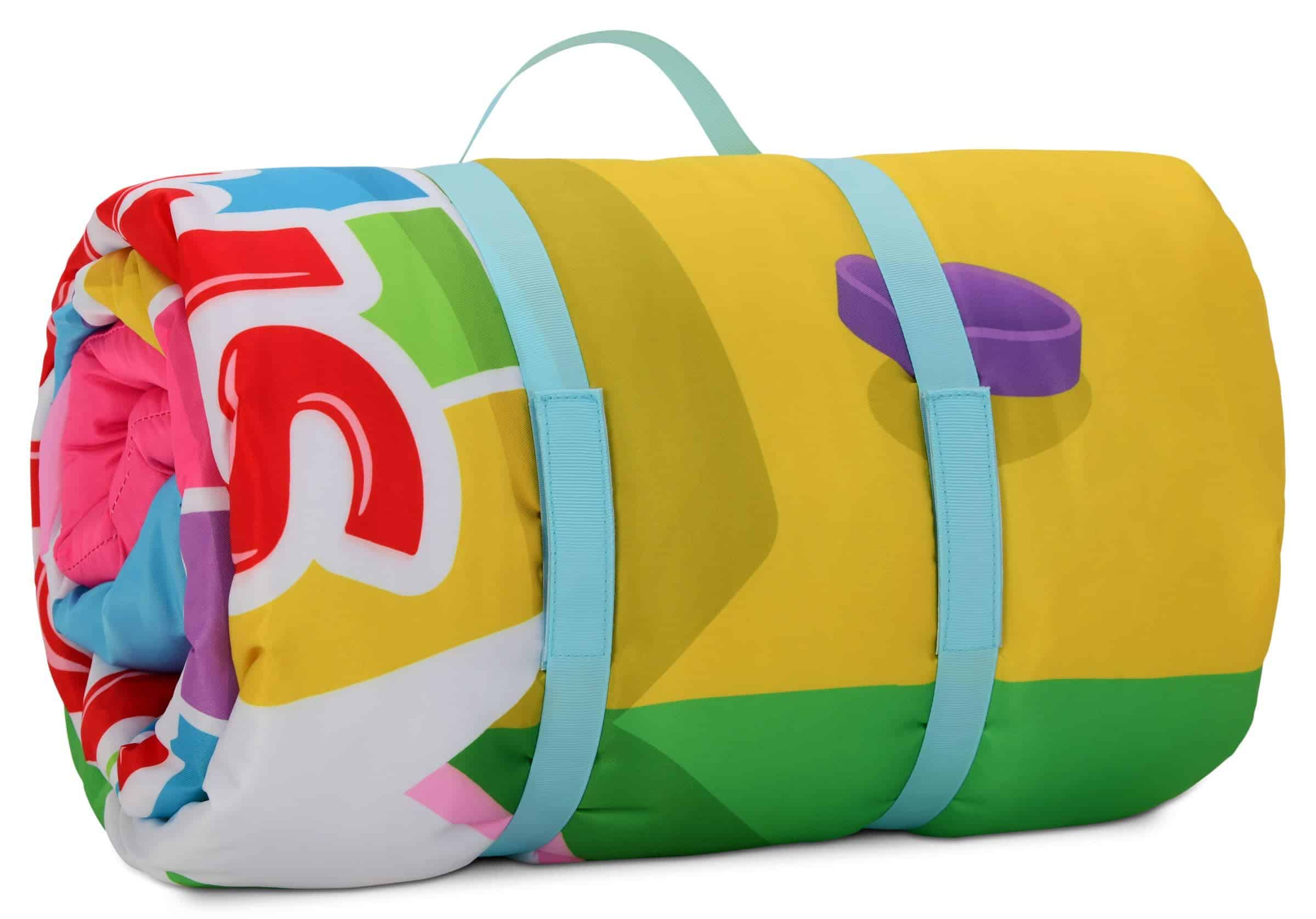 iscream Smarties Print Cozy Sleeping Bag and Pillow Set for - Imagen 5