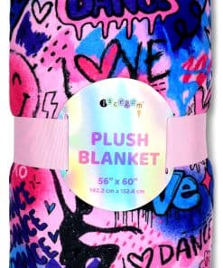 Manta de Lana de Felpa Premium de 56" x 60" con Estampado