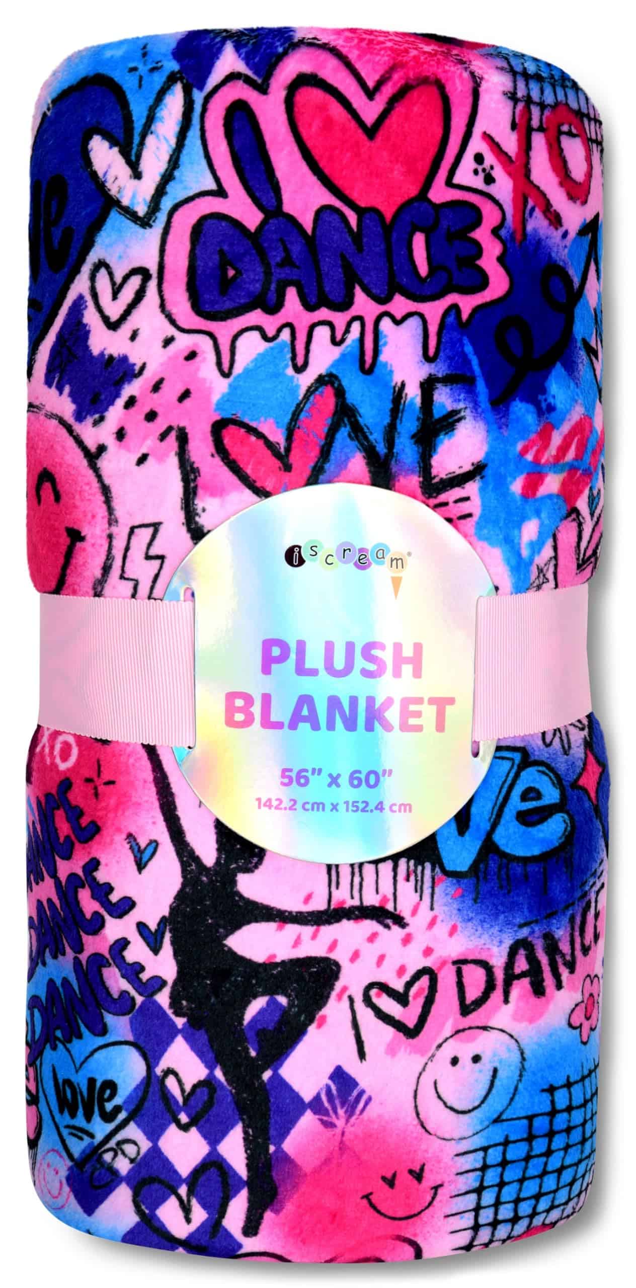 Manta de Lana de Felpa Premium de 56" x 60" con Estampado